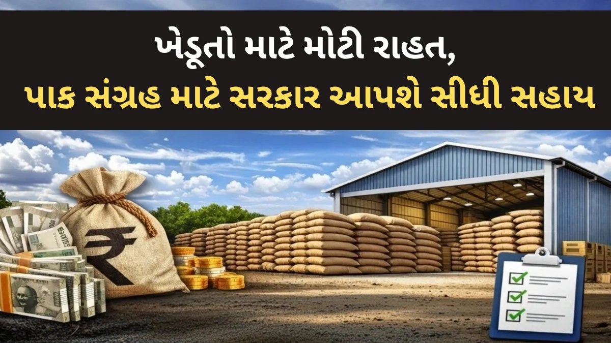 Godown Sahay Yojana 2026: ખેડૂતો માટે મોટી રાહત, પાક સંગ્રહ માટે સરકાર આપશે સીધી સહાય