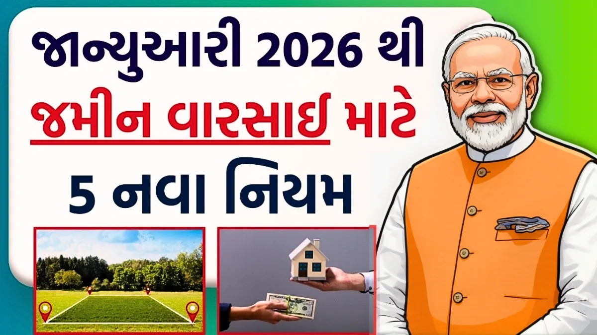 જમીન વારસાઈમાં મોટો ફેરફાર! Jamin Varsai 2026 બાદ હવે એક પણ ભૂલ ચાલશે નહીં