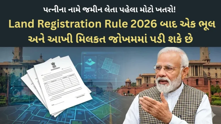 પત્નીના નામે જમીન લેતા પહેલા મોટો ખતરો! Land Registration Rule 2026 બાદ એક ભૂલ અને આખી મિલકત જોખમમાં પડી શકે છે